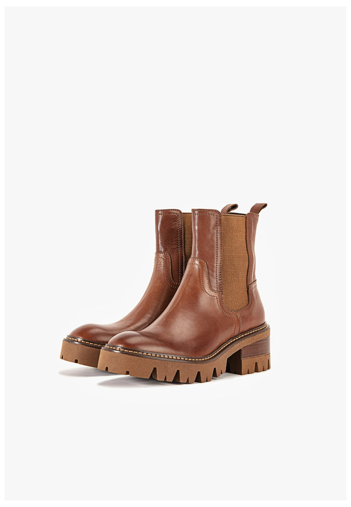 Inuovo Stiefelette Leder Braun