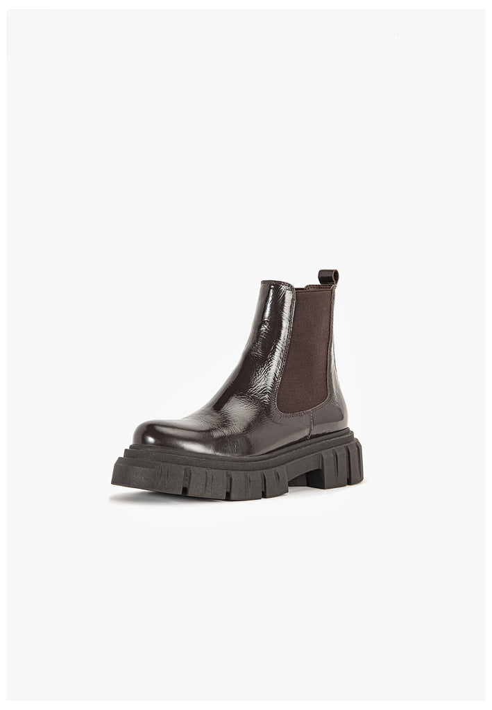 Inuovo Stiefelette Leder Coffee