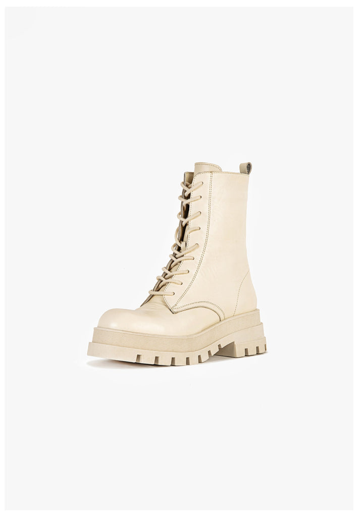 Inuovo Stiefelette Leder Creme