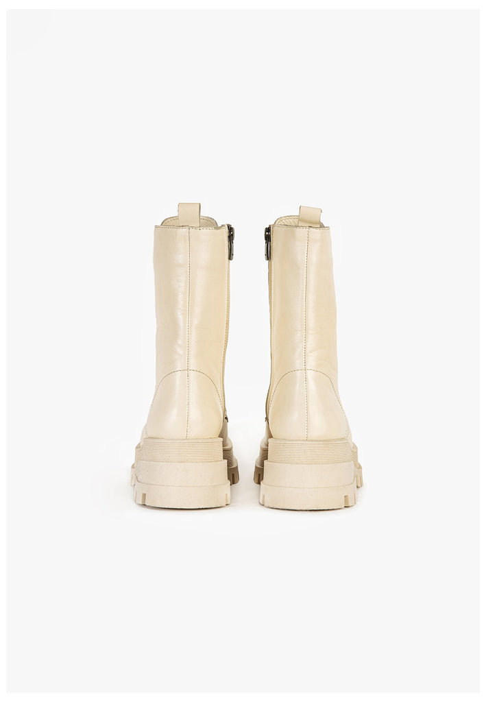 Inuovo Stiefelette Leder Creme