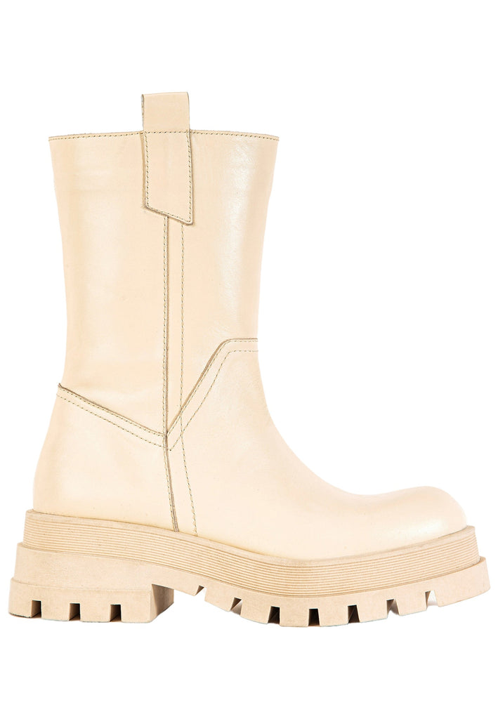 Inuovo Stiefelette Leder Creme