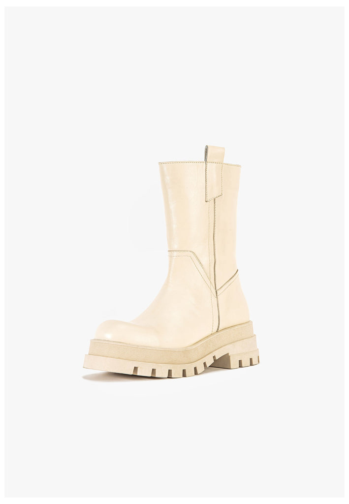 Inuovo Stiefelette Leder Creme