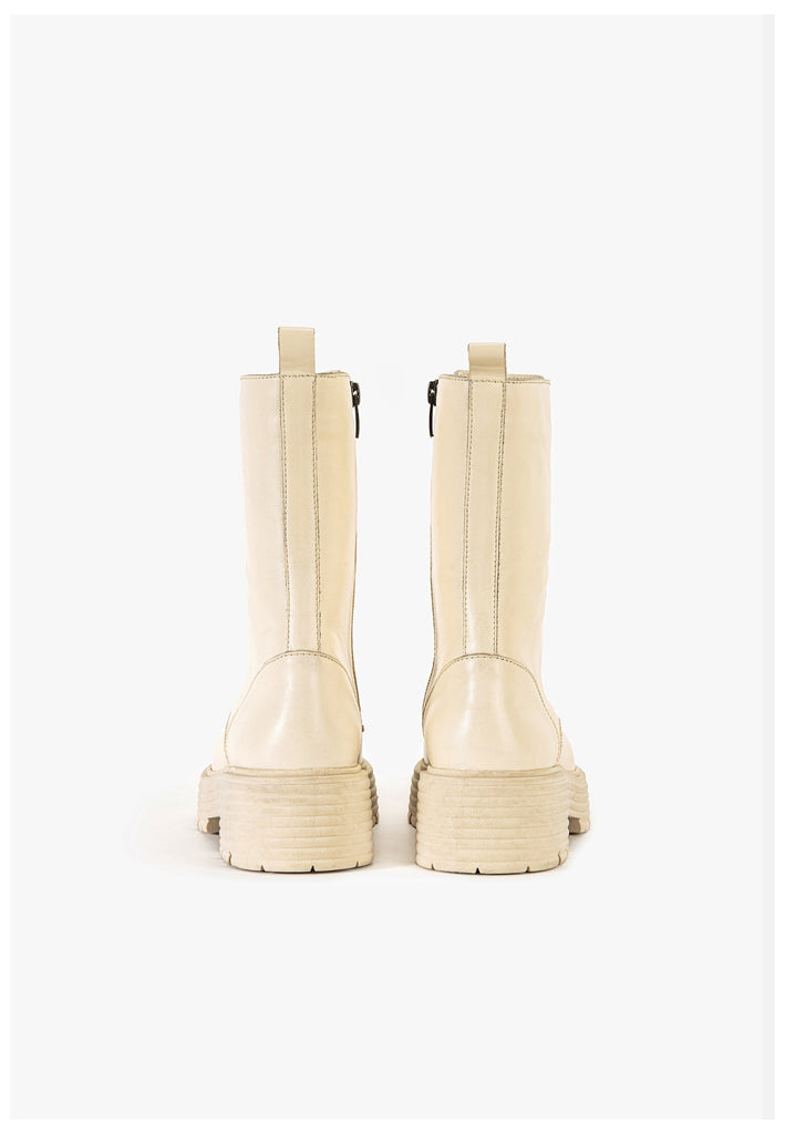 Inuovo Stiefelette Leder Creme