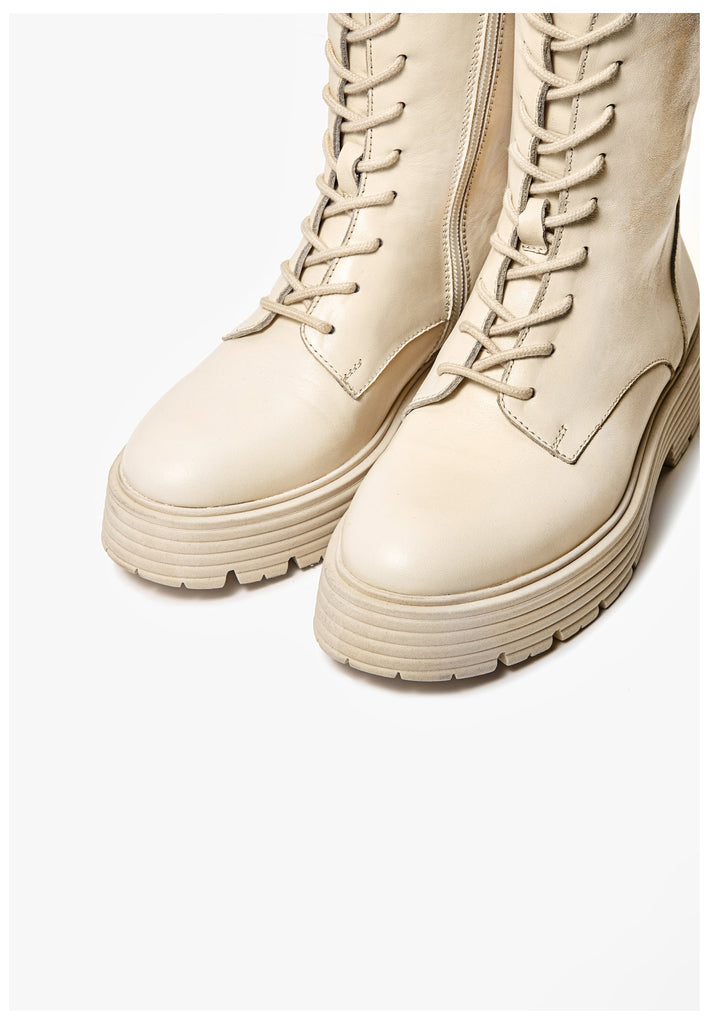 Inuovo Stiefelette Leder Creme