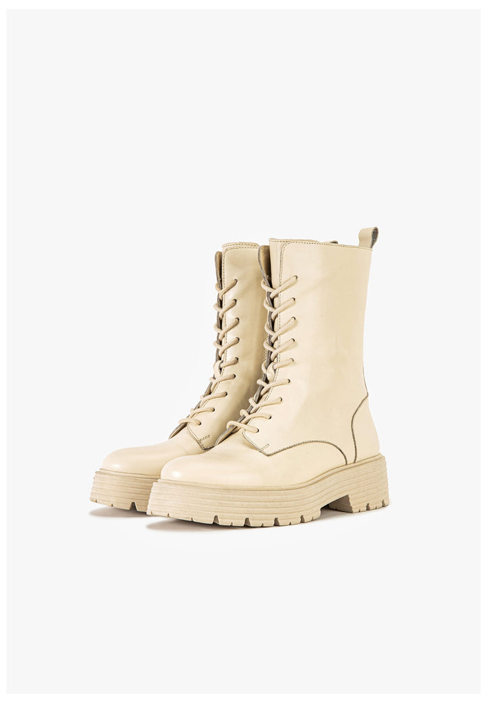 Inuovo Stiefelette Leder Creme