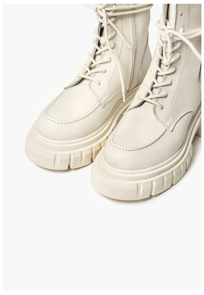 Inuovo Stiefelette Leder Creme