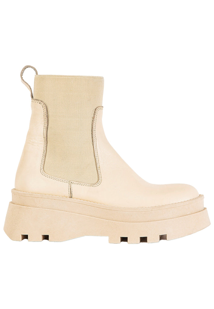 Inuovo Stiefelette Leder Creme