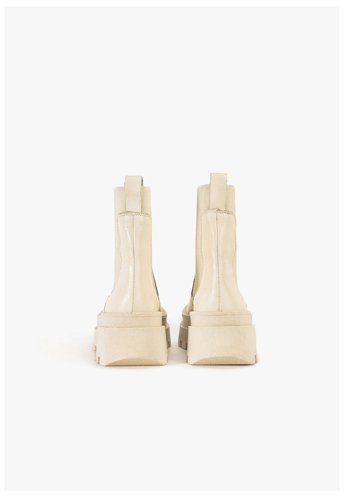 Inuovo Stiefelette Leder Creme