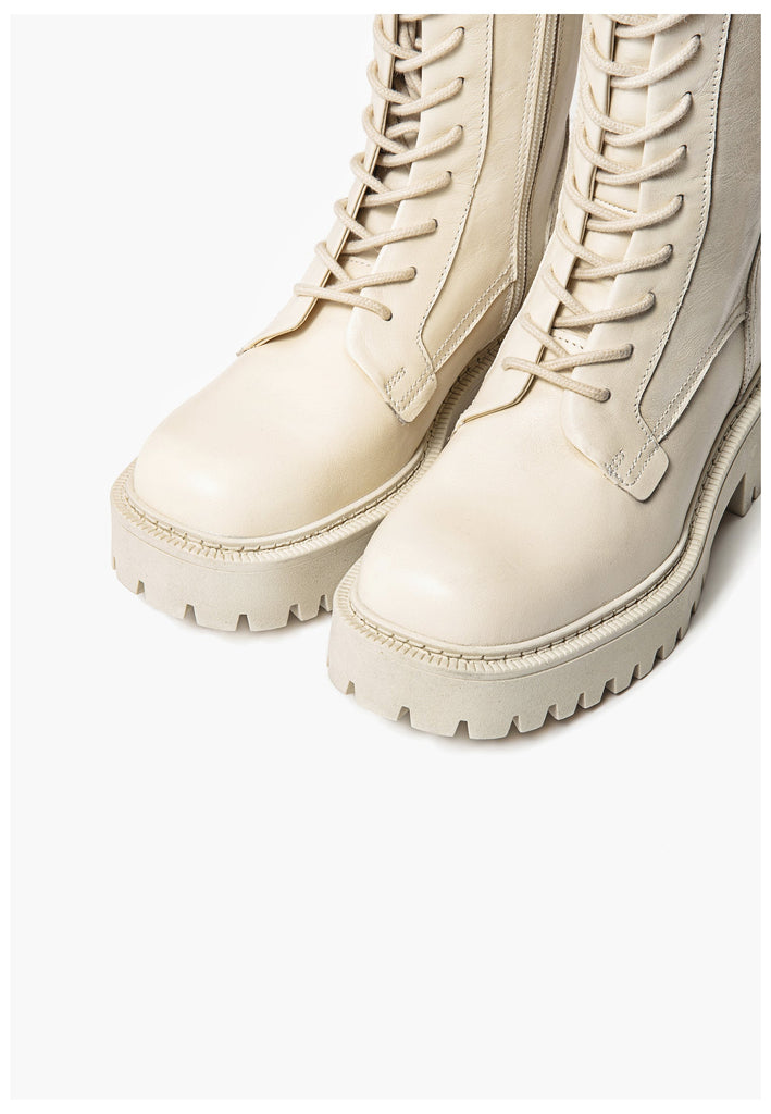 Inuovo Stiefelette Leder Creme