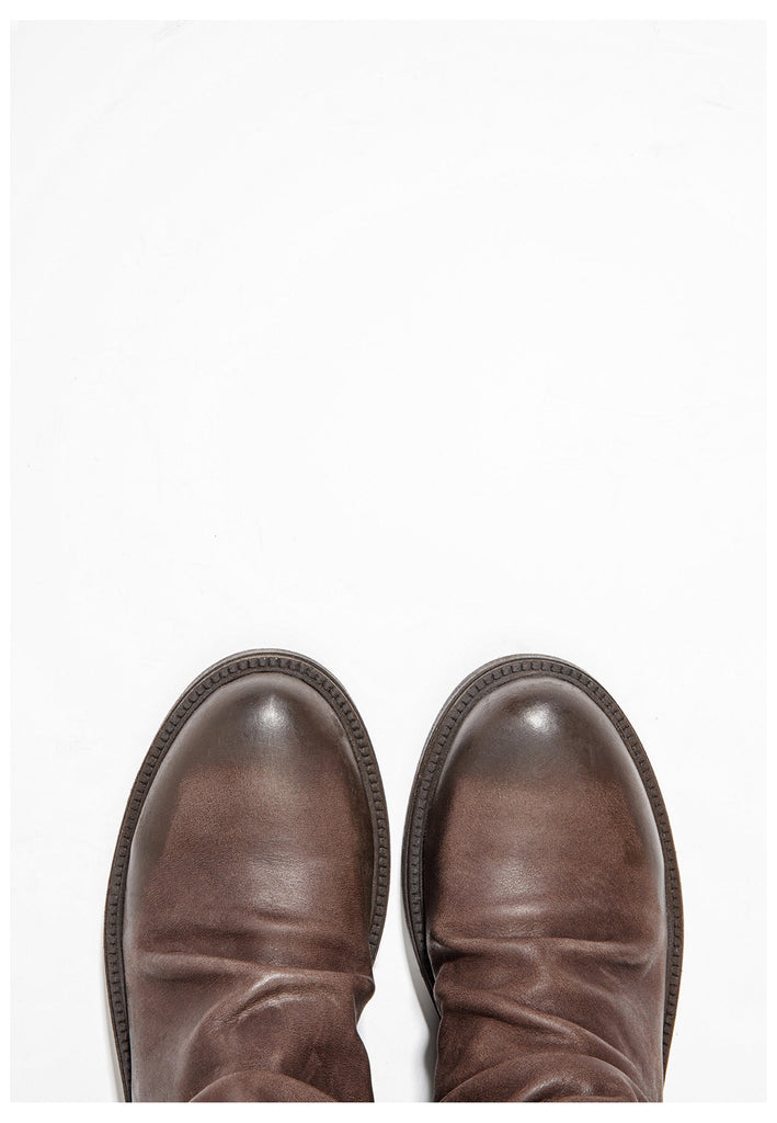 Inuovo Stiefelette Leder Dunkelbraun