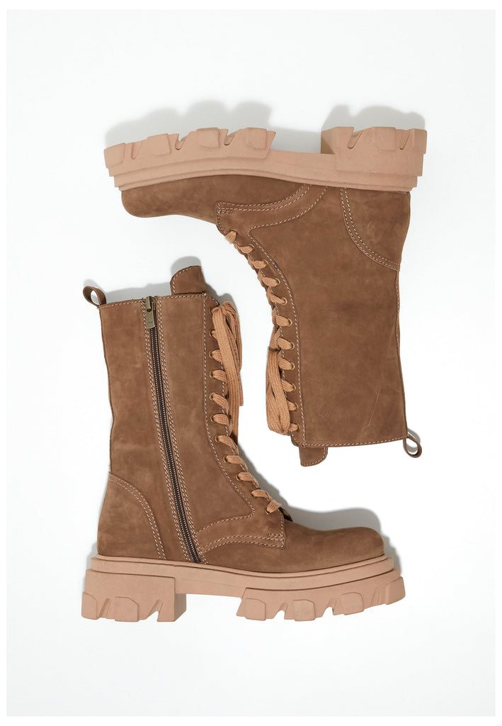 Inuovo Stiefelette Leder Dunkelbraun