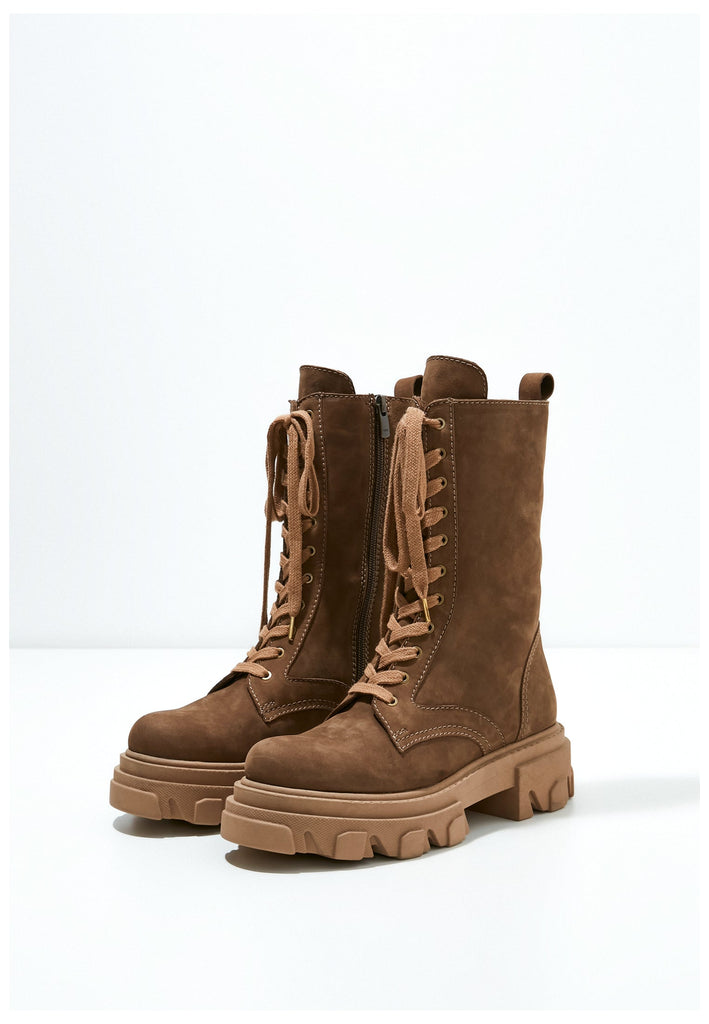 Inuovo Stiefelette Leder Dunkelbraun