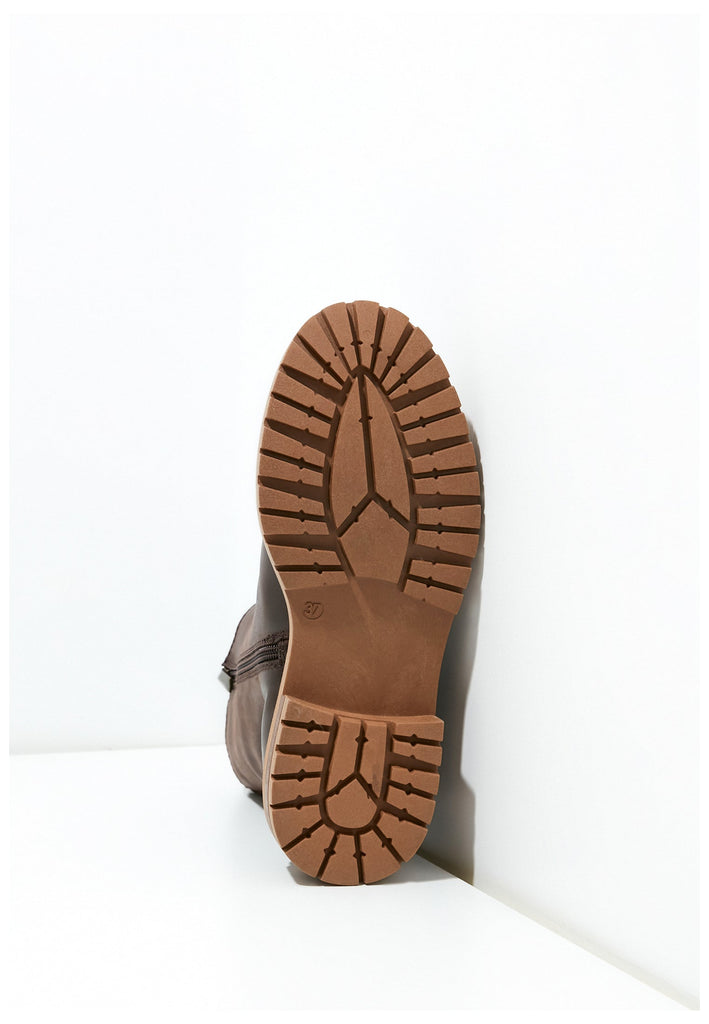 Inuovo Stiefelette Leder Dunkelbraun