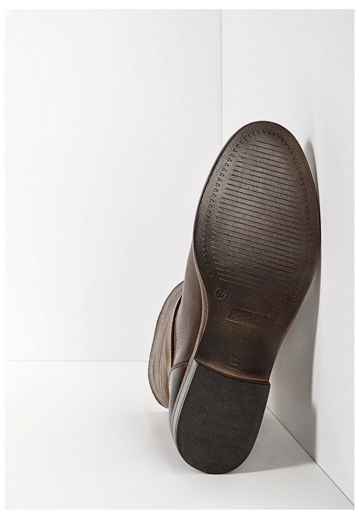 Inuovo Stiefelette Leder Dunkelbraun