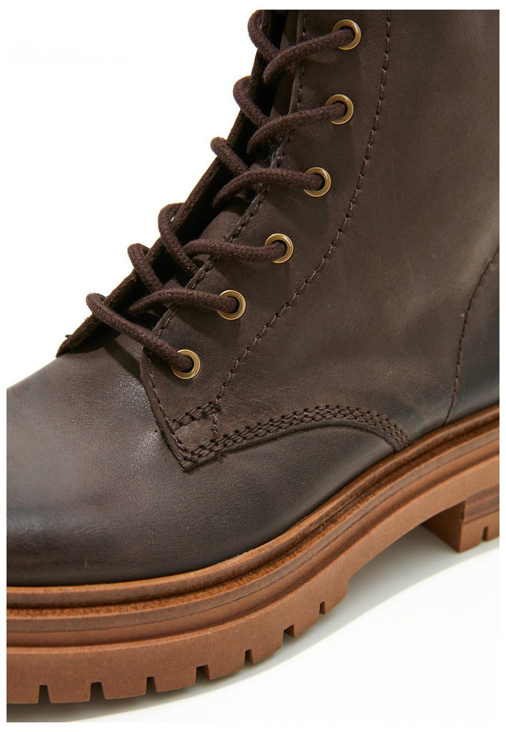 Inuovo Stiefelette Leder Dunkelbraun