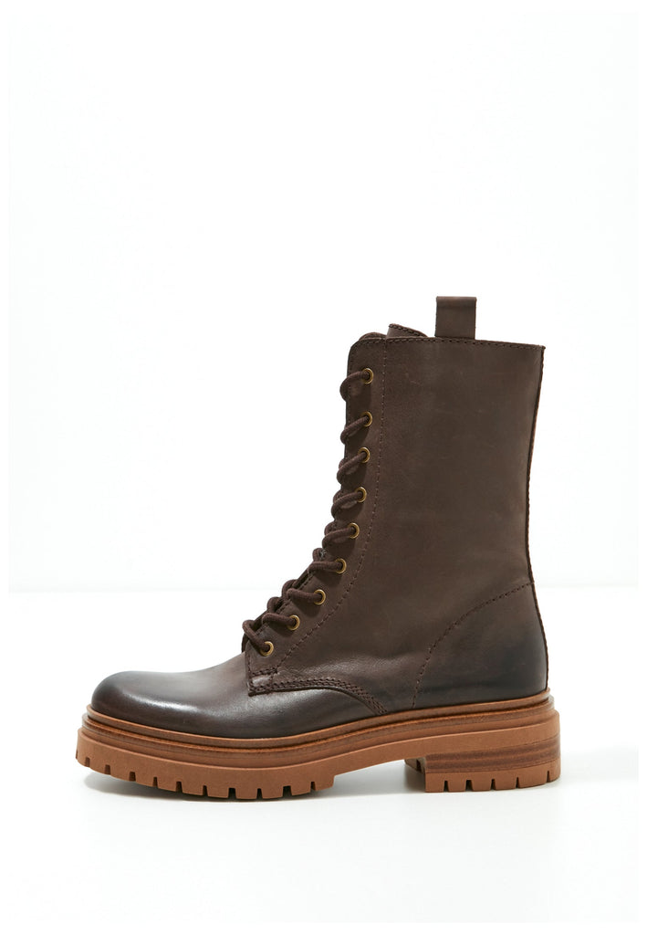 Inuovo Stiefelette Leder Dunkelbraun