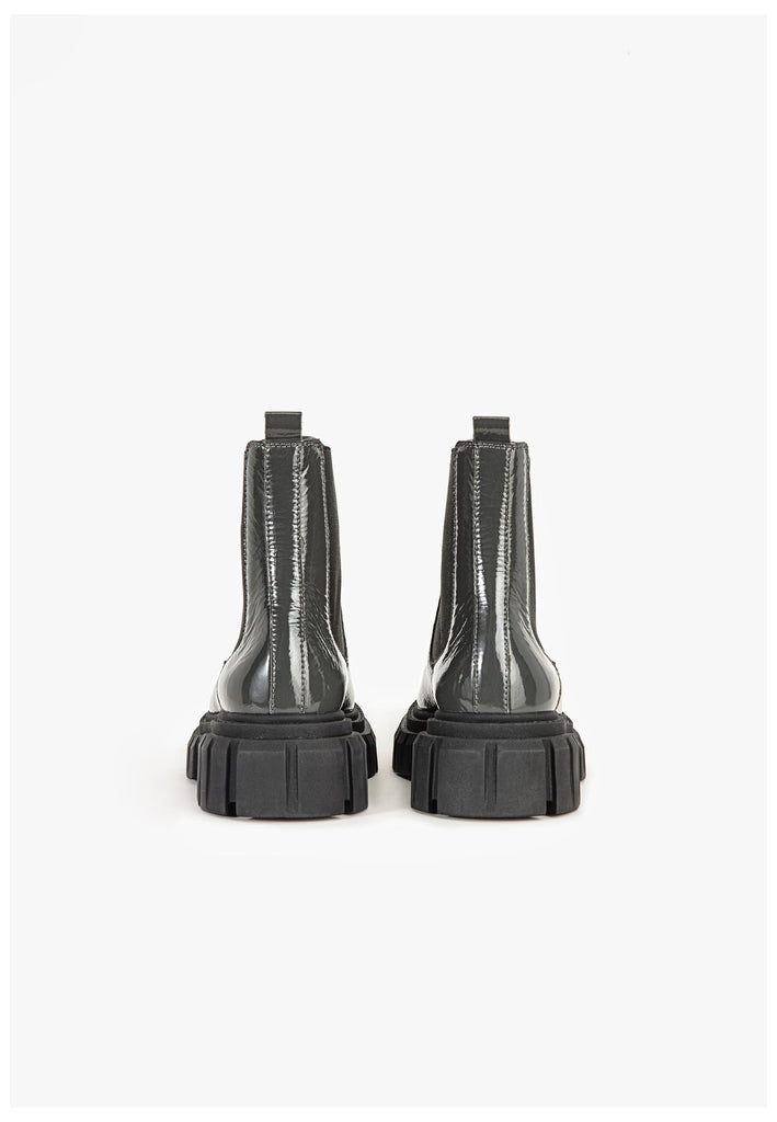 Inuovo Stiefelette Leder Dunkelgrau