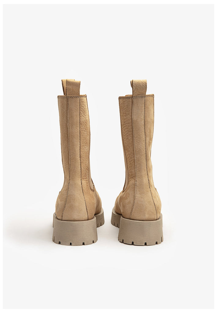 Inuovo Stiefelette Leder Hellbraun