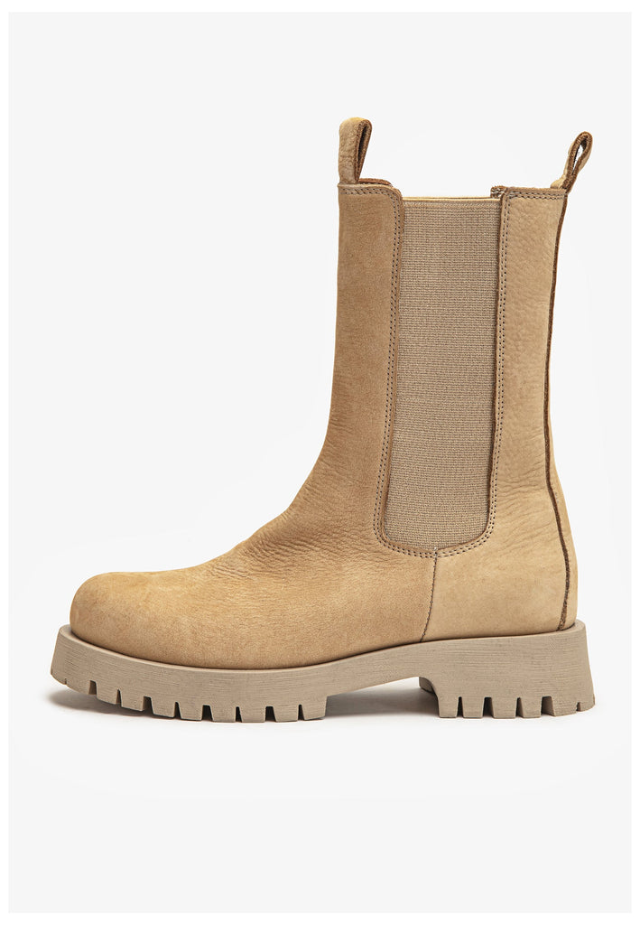 Inuovo Stiefelette Leder Hellbraun