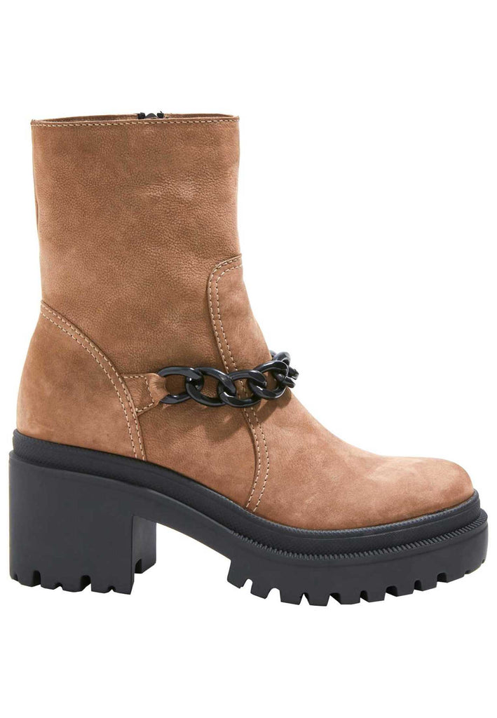 Inuovo Stiefelette Leder Hellbraun