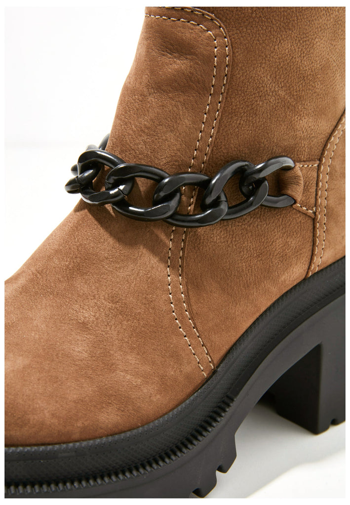 Inuovo Stiefelette Leder Hellbraun