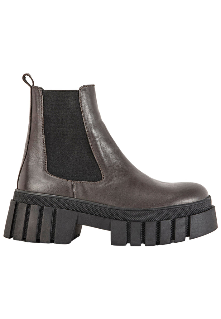 Inuovo Stiefelette Leder Kaffee