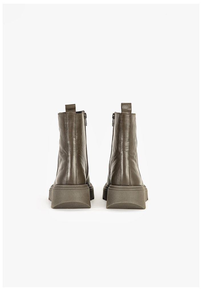 Inuovo Stiefelette Leder Khaki