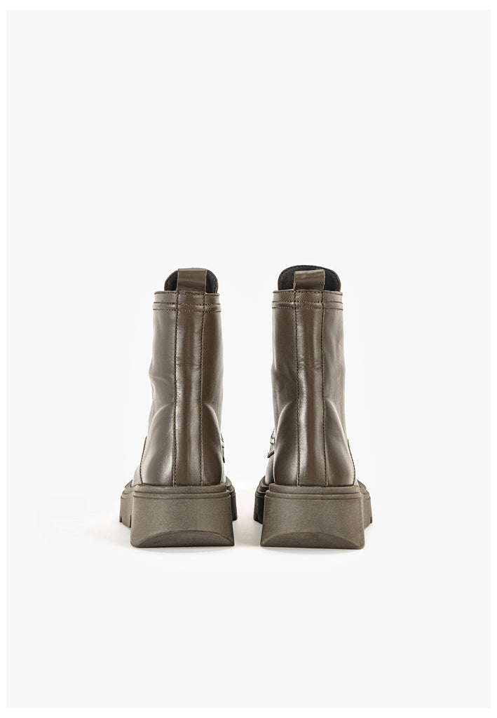 Inuovo Stiefelette Leder Khaki