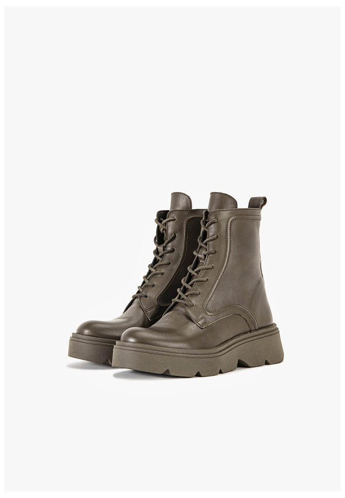 Inuovo Stiefelette Leder Khaki