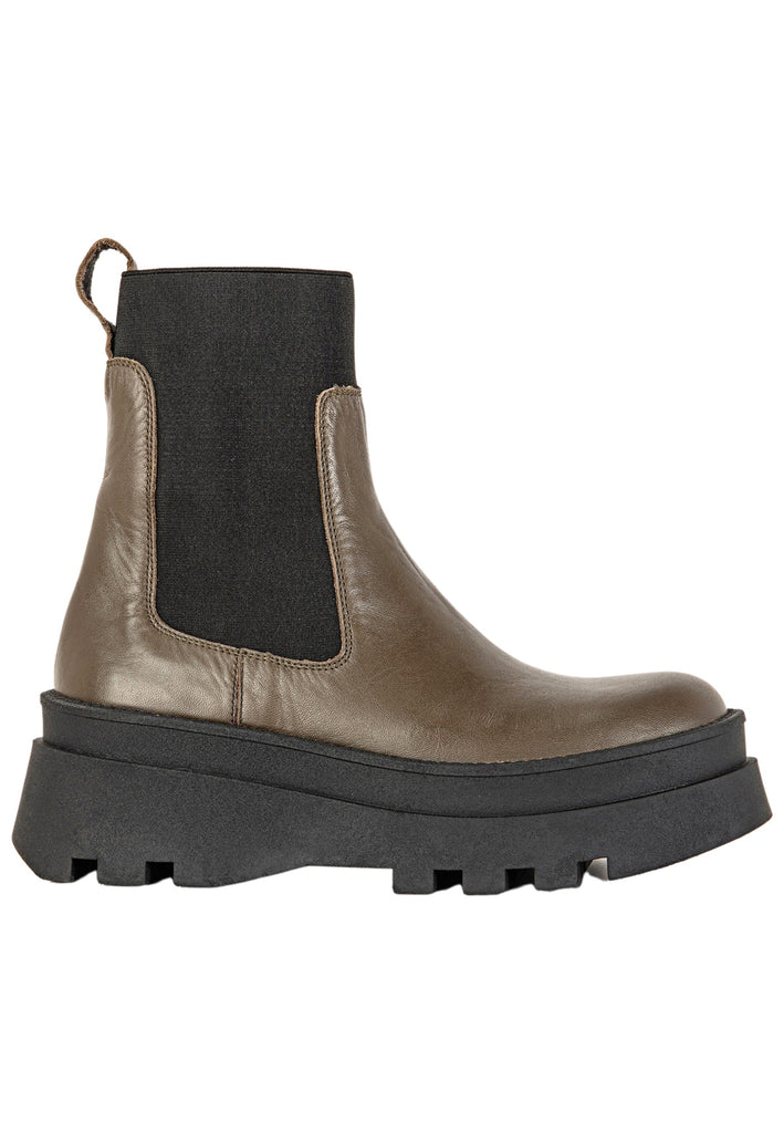 Inuovo Stiefelette Leder Khaki