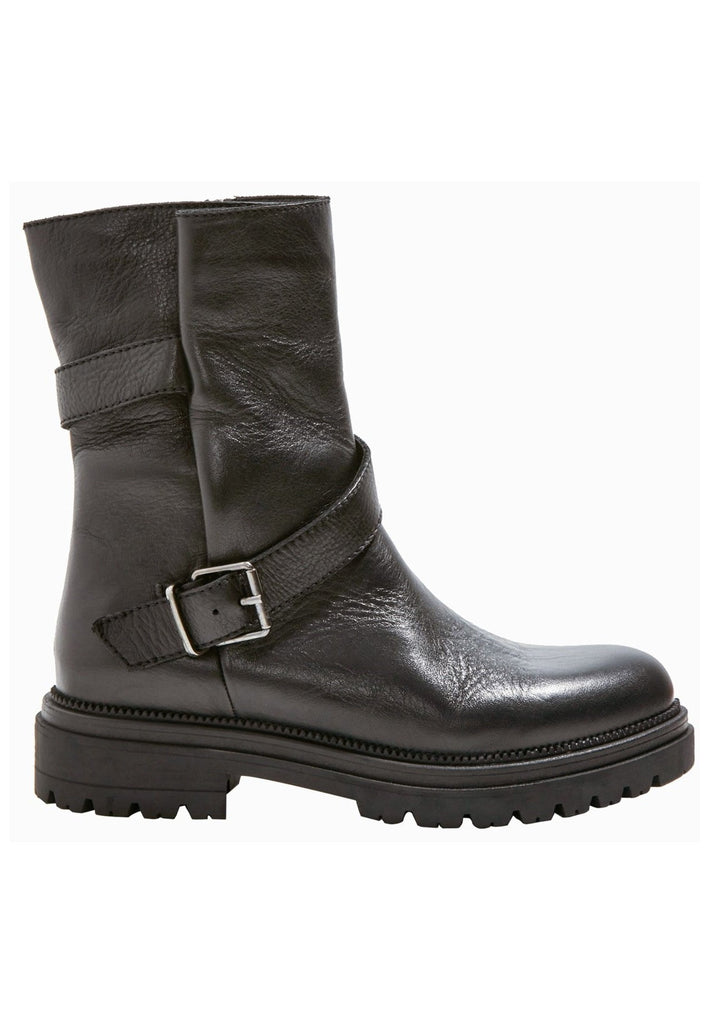 Inuovo Stiefelette Leder Schwarz