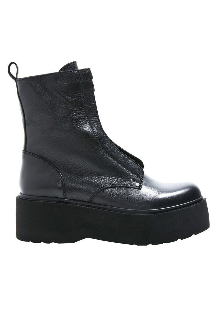 Inuovo Stiefelette Leder Schwarz