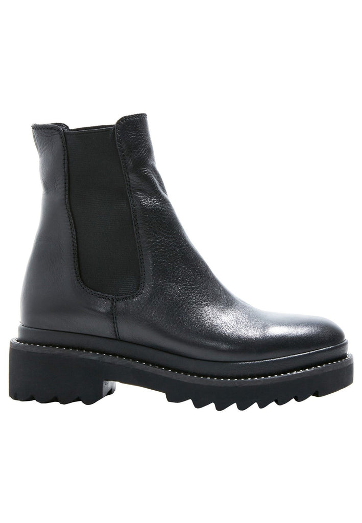 Inuovo Stiefelette Leder Schwarz
