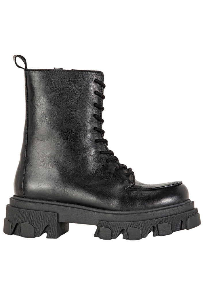 Inuovo Stiefelette Leder Schwarz