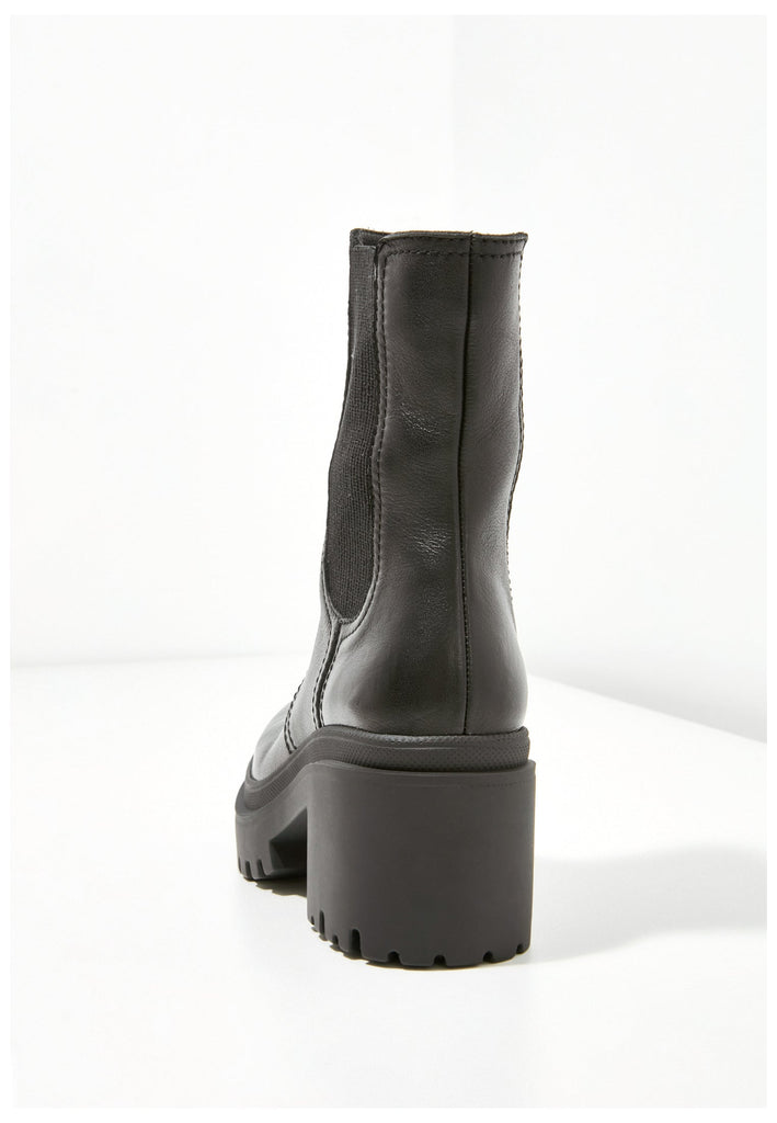 Inuovo Stiefelette Leder Schwarz