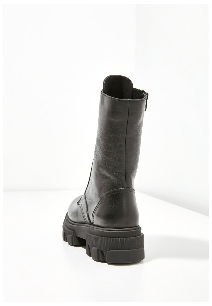 Inuovo Stiefelette Leder Schwarz