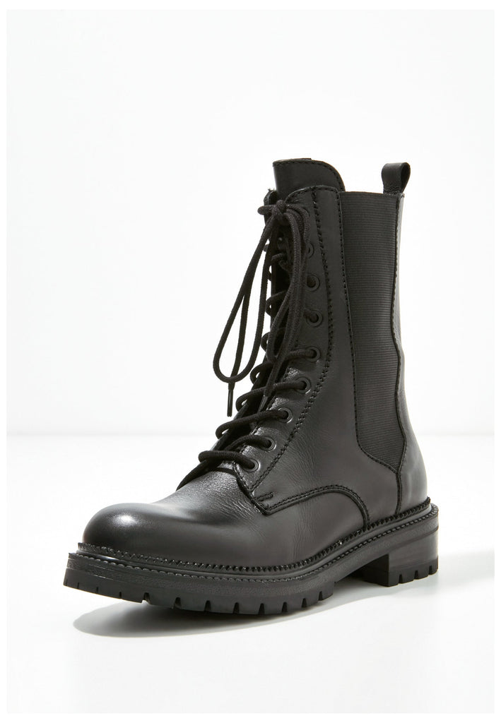 Inuovo Stiefelette Leder Schwarz