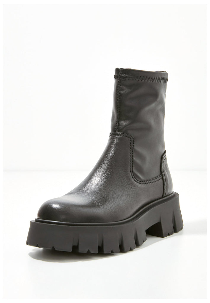Inuovo Stiefelette Leder Schwarz