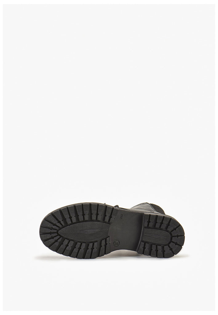 Inuovo Stiefelette Leder Schwarz