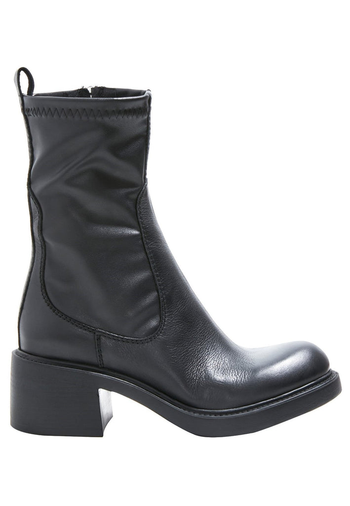 Inuovo Stiefelette Leder Schwarz