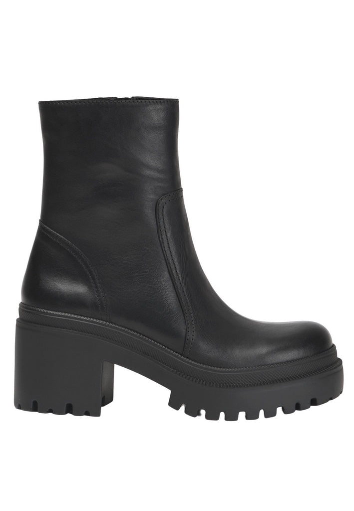 Inuovo Stiefelette Leder Schwarz