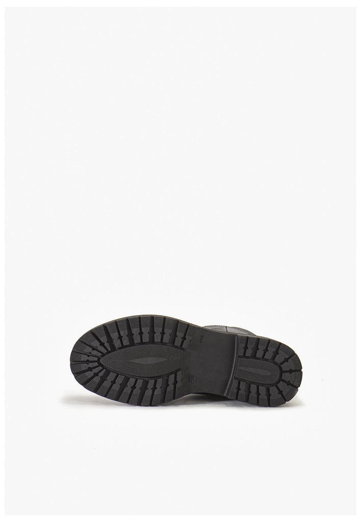 Inuovo Stiefelette Leder Schwarz