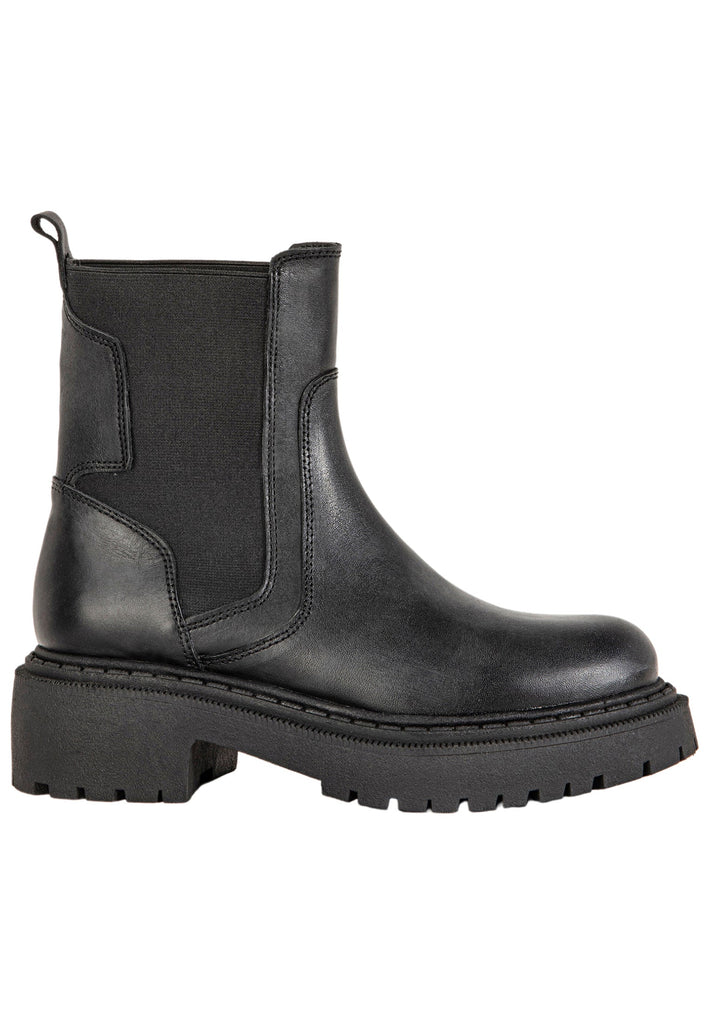 Inuovo Stiefelette Leder Schwarz