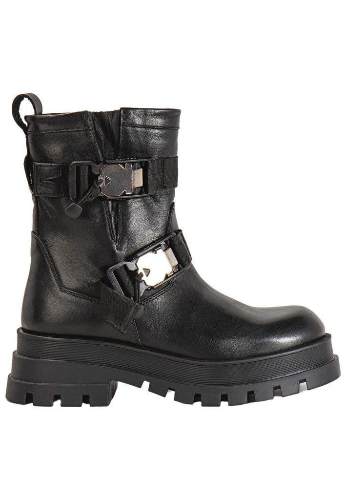 Inuovo Stiefelette Leder Schwarz