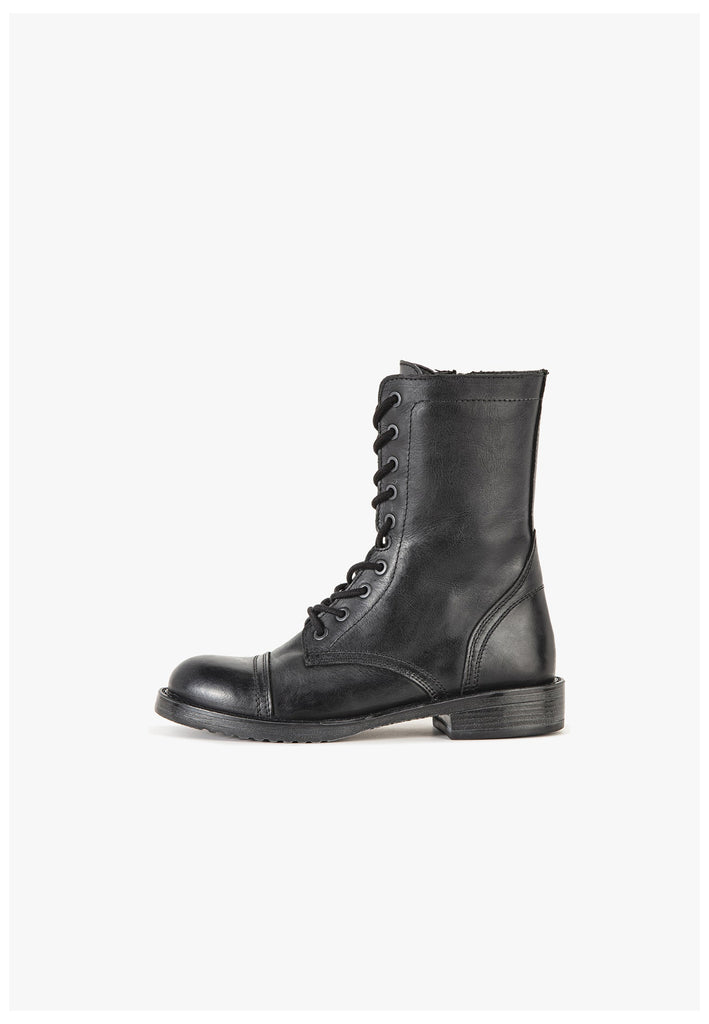 Inuovo Stiefelette Leder Schwarz