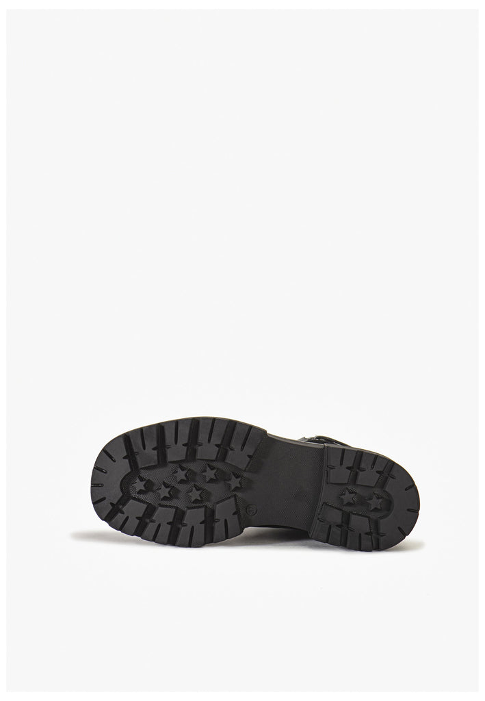 Inuovo Stiefelette Leder Schwarz