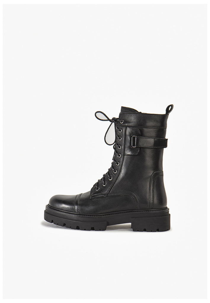 Inuovo Stiefelette Leder Schwarz