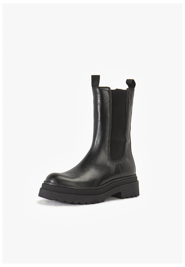 Inuovo Stiefelette Leder Schwarz