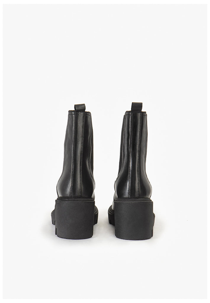 Inuovo Stiefelette Leder Schwarz