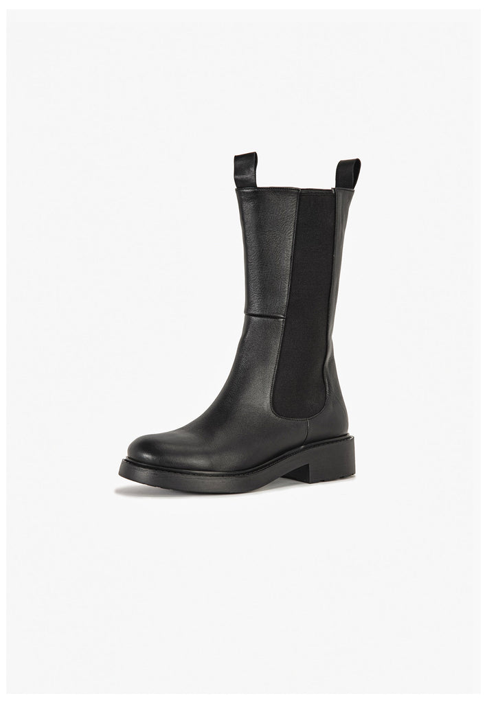 Inuovo Stiefelette Leder Schwarz